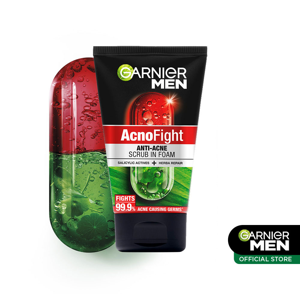 GARNIER MEN ACNO FIGHT FOAM 12-IN-1 ANTI ACNE 100/150mL