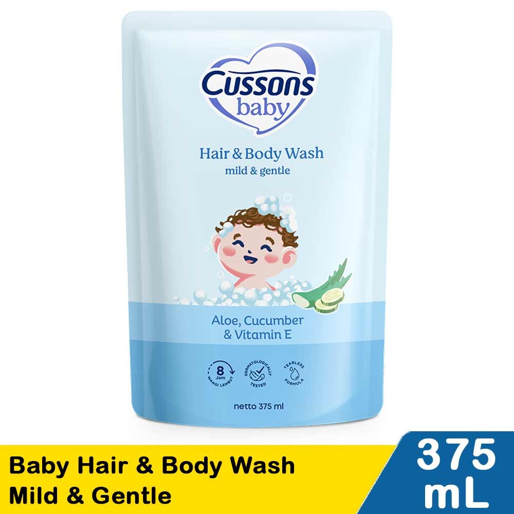 CUSSONS BABY HAIR & BODY WASH MILD & GENTLE 400/375mL