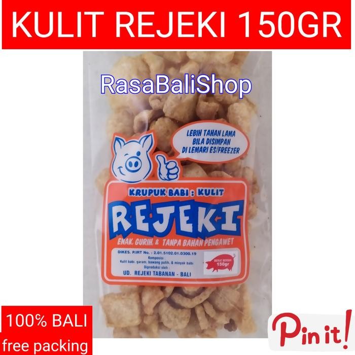 PROMO  RAMBAK REJEKI 150GR, RAMBAK BABI, RAMBAK KULIT REJEKI, KERUPUK KULIT