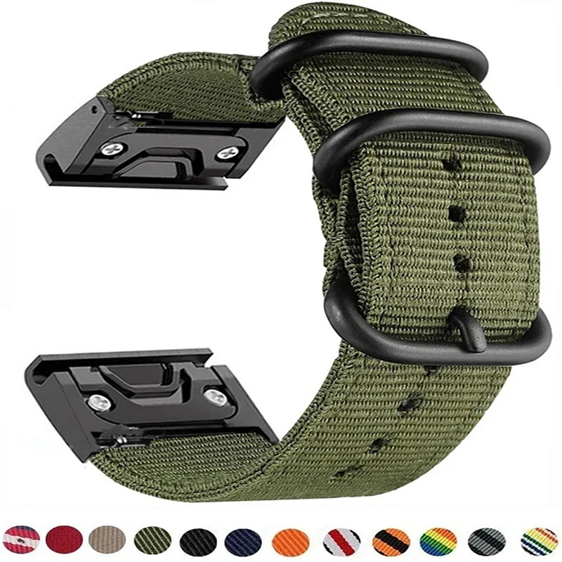26 22mm Quickfit Strap For Garmin Fenix 7X 7 Pro Solar 6X 6 Pro 5X 5 Plus 3HR Wat tinct 2X Mk1 Mk2 M