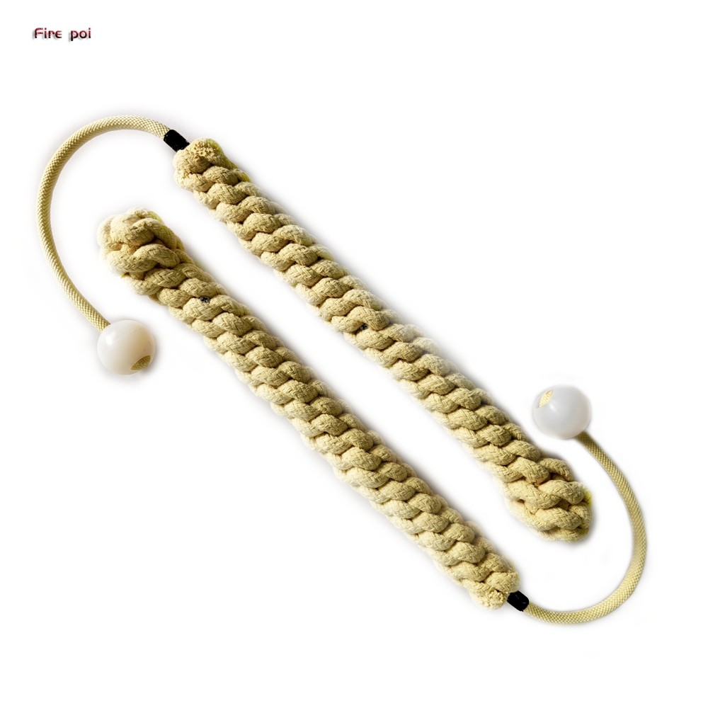 Per Pair Fire Juggling Sideshow Performers Circus Flow Art Props Pyro Fire Dance Poi Spinning Static