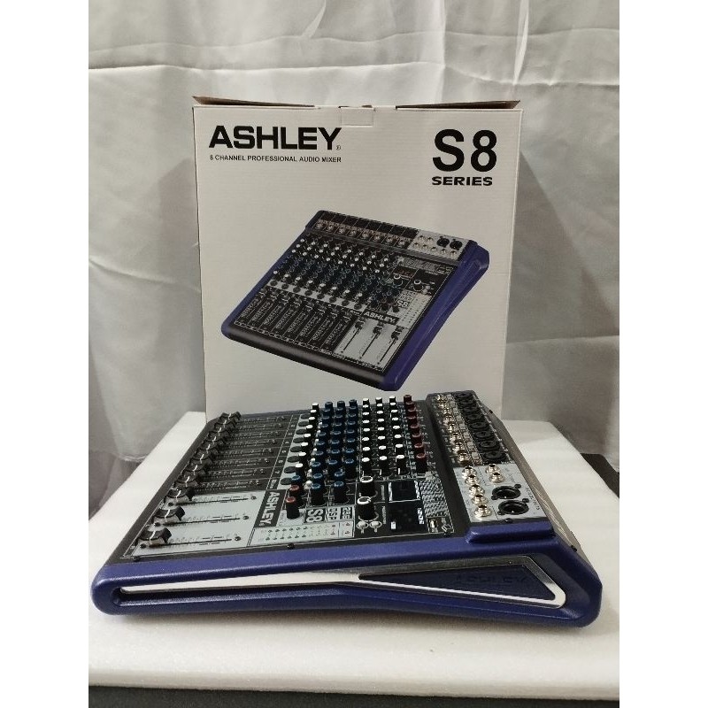 Mixer Ashley S8 8 Channel Profesional Audio Mixer