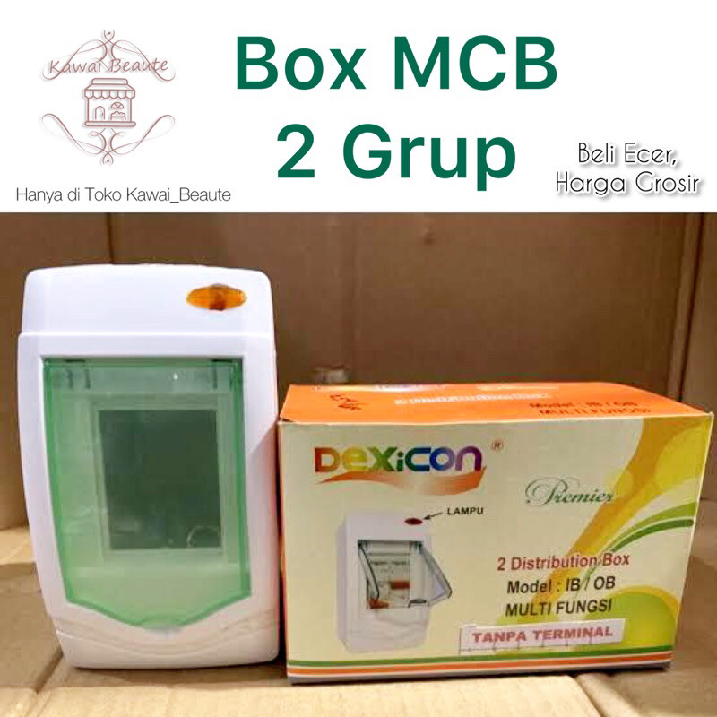 Box Mcb 2 Group Tutup Mika Dexicon Outbow / Inbow
