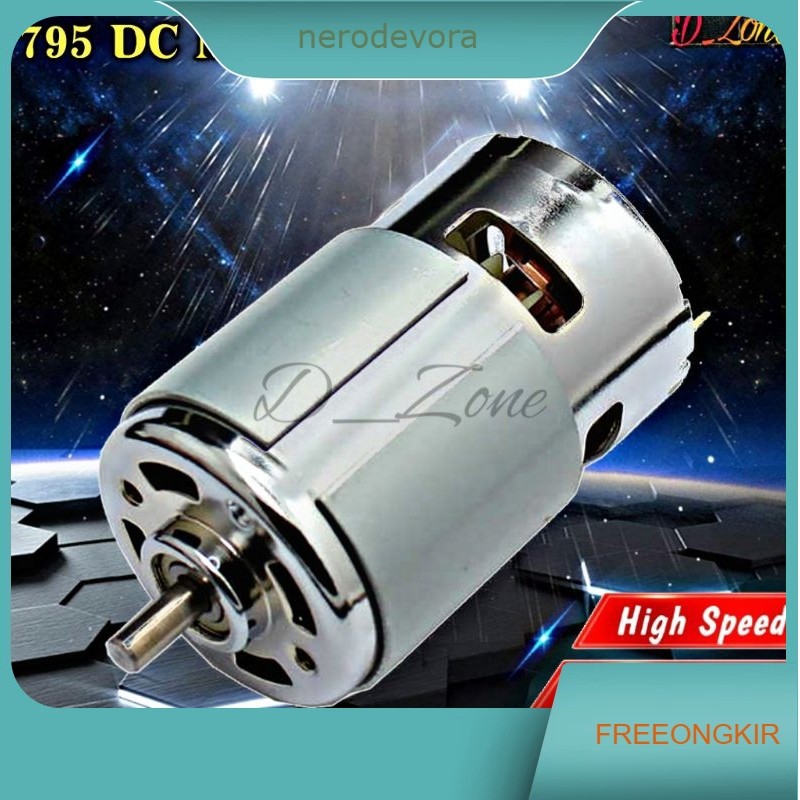 Dinamo 795 DC Motor 12V High Speed Torsi Besar Dinamo Bor Rakitan