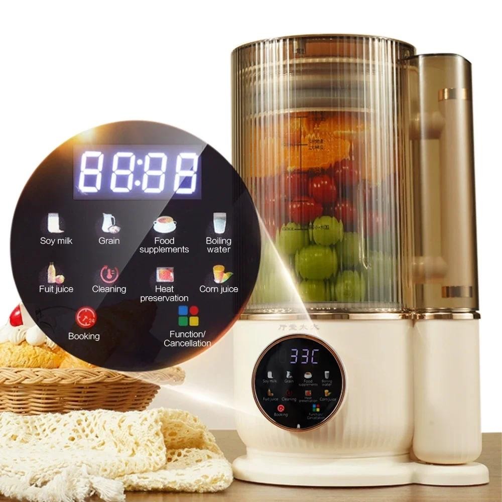 Junwei DJ-1500 1500ML smart electric heating nut milk maker digital automatic food processor baby fo