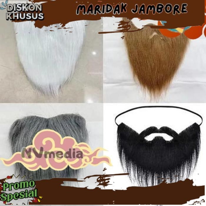 NEW ARRIVAL Cuci Gudang Hairclip Jenggot Palsu /Jenggot Imitasi Palsu /Kumis Palsu Jenggot /Jenggot 