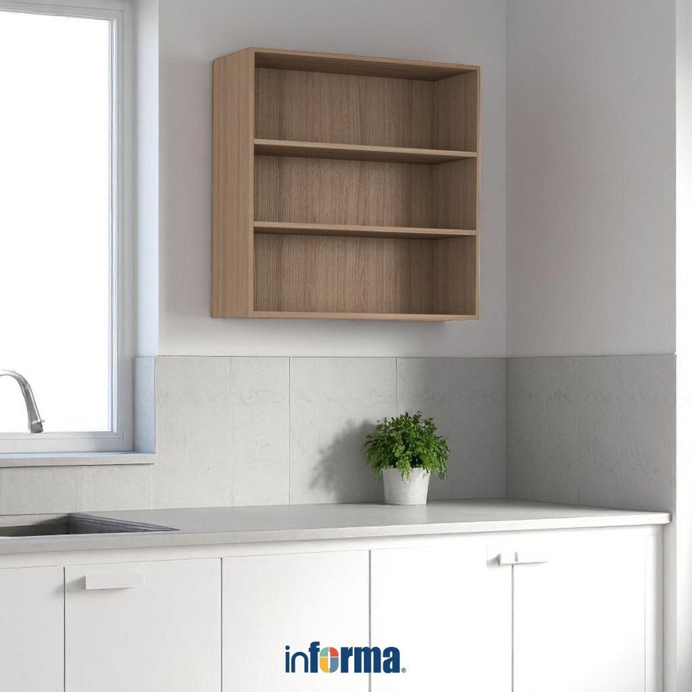 Informa 80 cm Ilsa Kabinet Dinding Dapur Dengan Rak - Cokelat Lemari Dapur Rak Dapur Cabinet Kitchen