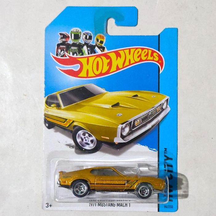 Hotwheels Hot Wheels 1971 71 Mustang Mach 1 Boss 351 gold 2014 HW City