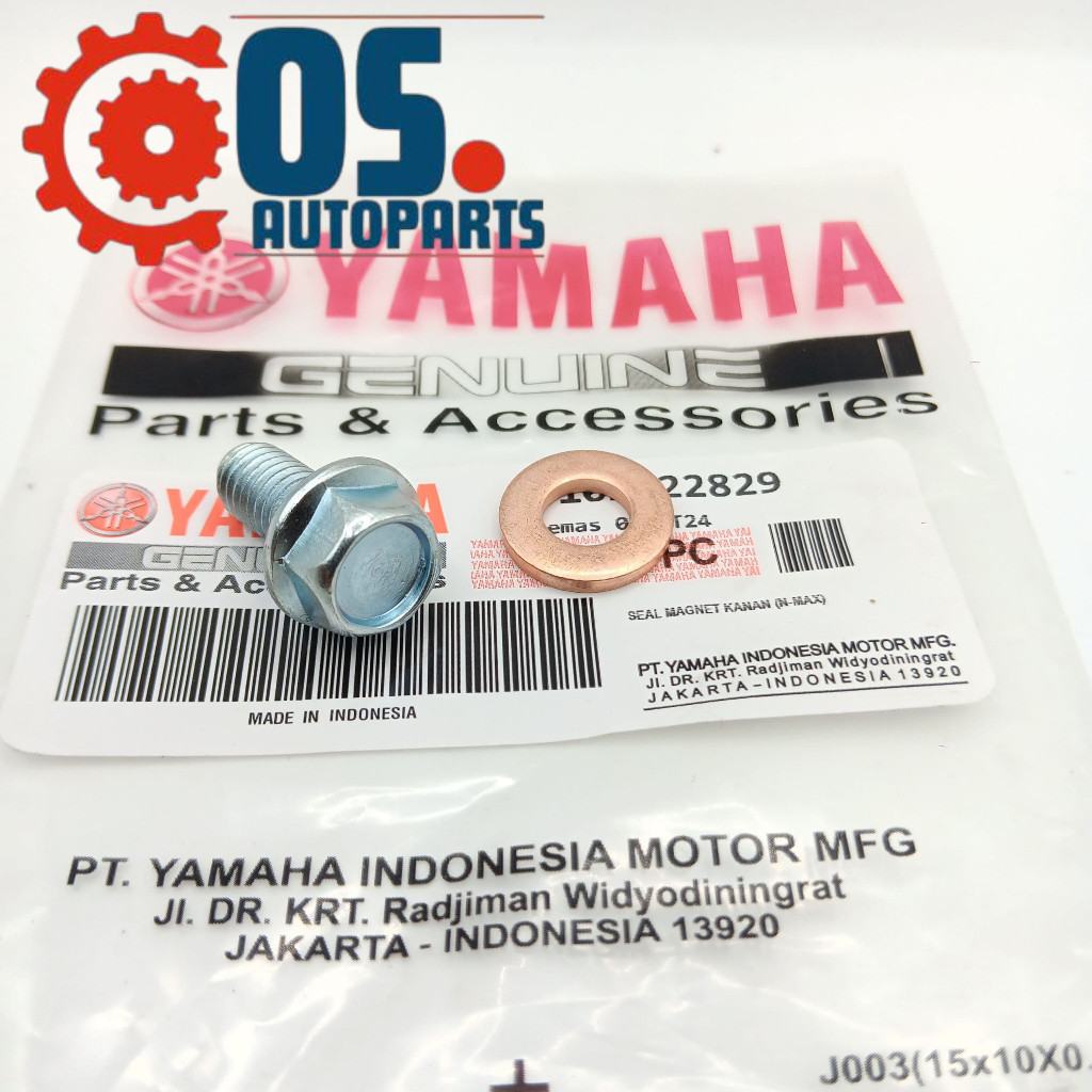 Baut Tap Tab Oli Gardan Ring Tembaga Pembuangan Oli Gardan Baut Tap Oli Transmisi YAMAHA Mio Smile/S