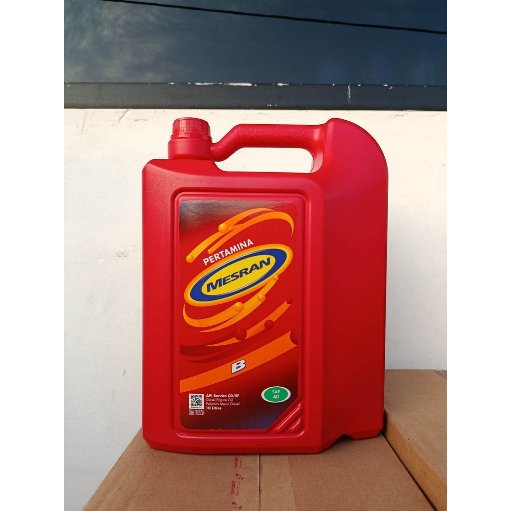 Oli pertamina diesel mesran B sae 40 isi 10 liter