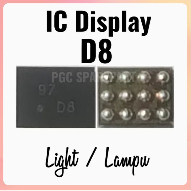 - IC Display Light Lampu  D8