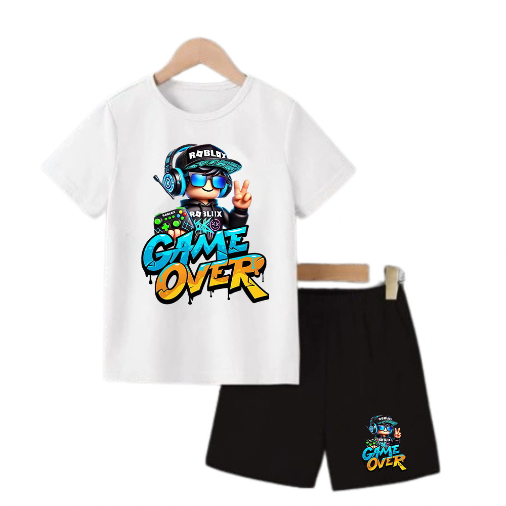 SETELAN ANAK ROBLOX / BAJU ANAK-ANAK COWOK CEWEK / SETELAN KAOS ANAK UNISEX UMUR 2-10 TAHUN / R GAME