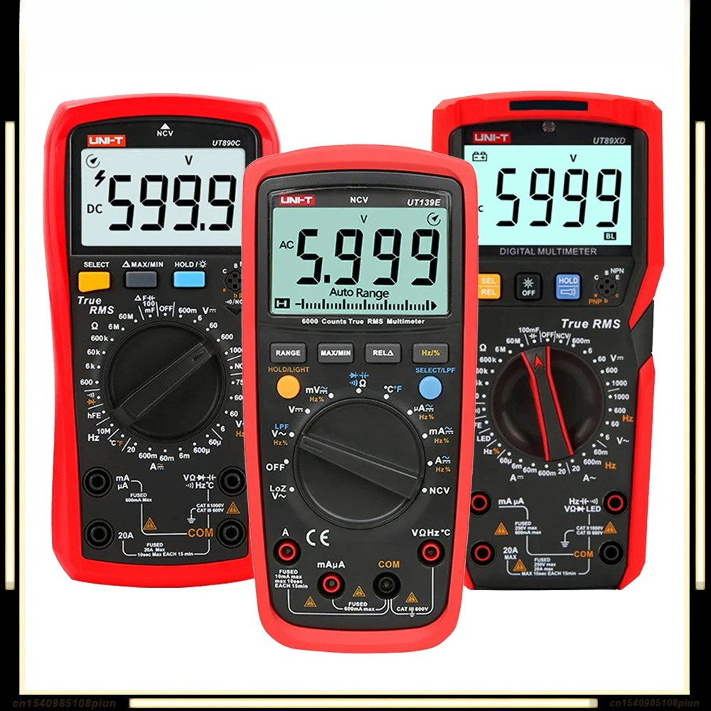 UNI-T UT139C UT139E UT89XD UT890C Multimeter Digital Electrical Tester Professional Voltmeter Ammete