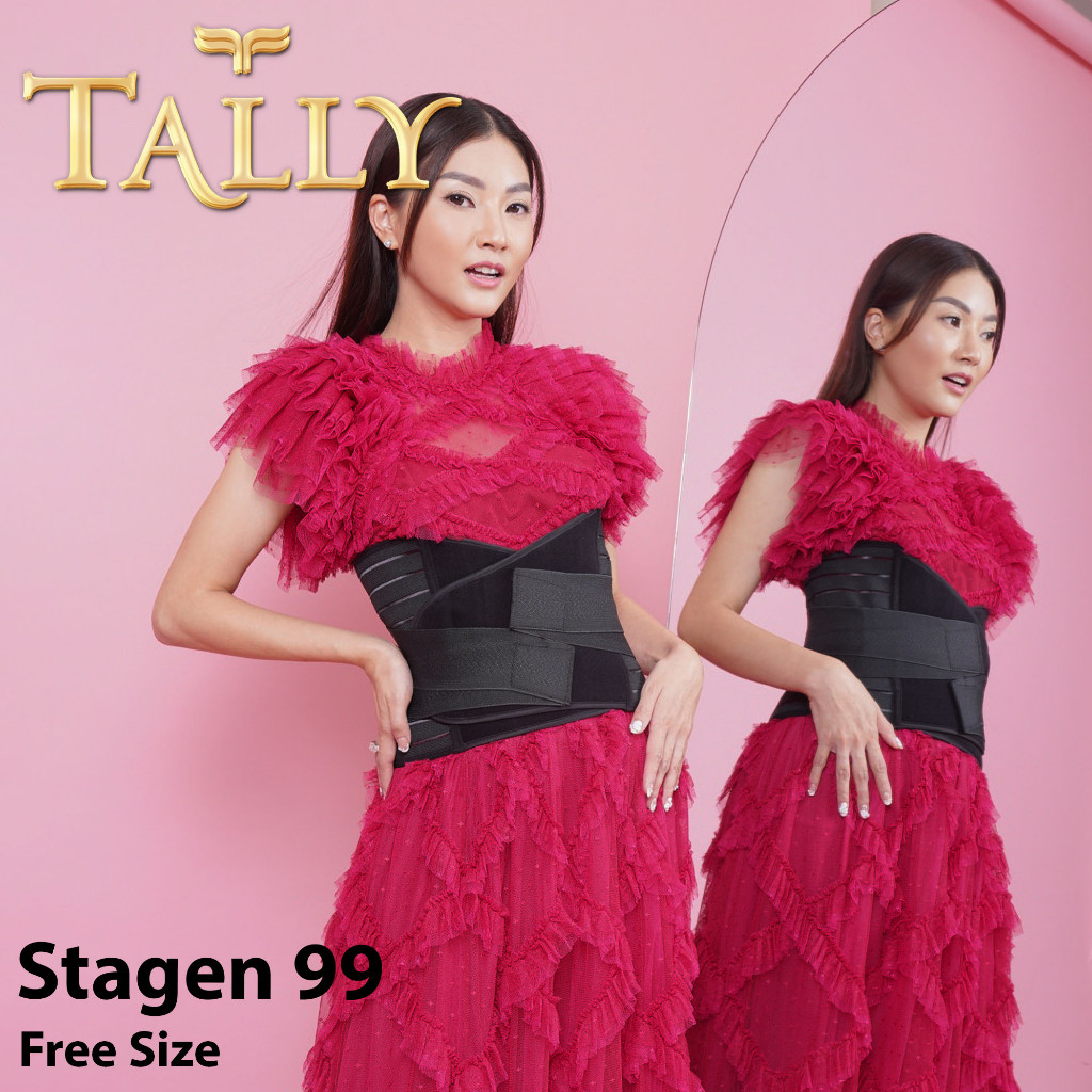 V Glow -  Corset Pengecil Perut Fit to LP 110 CM Stagen Korset Pasca Melahirkan