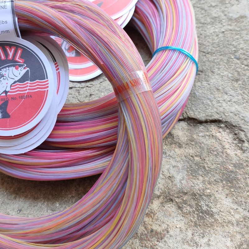 senar pancing damyl pelangi / mambo 30m connecting