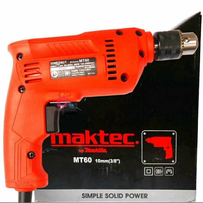 MAKTEC Mesin Bor 10mm Bolak Balik 350watt MT-60