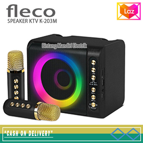 COD NEWW speaker buetooth fleco f -203 /speaker fleco super bass /speaker fleco karaoke
