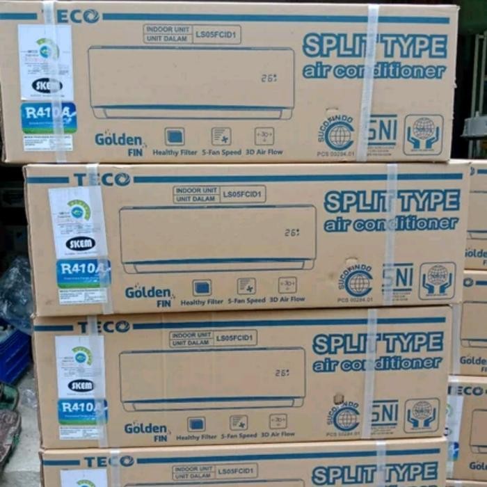 Indoor AC Teco 1/2PK LS05FGID2 dan Instalasi Cikarang TKH27