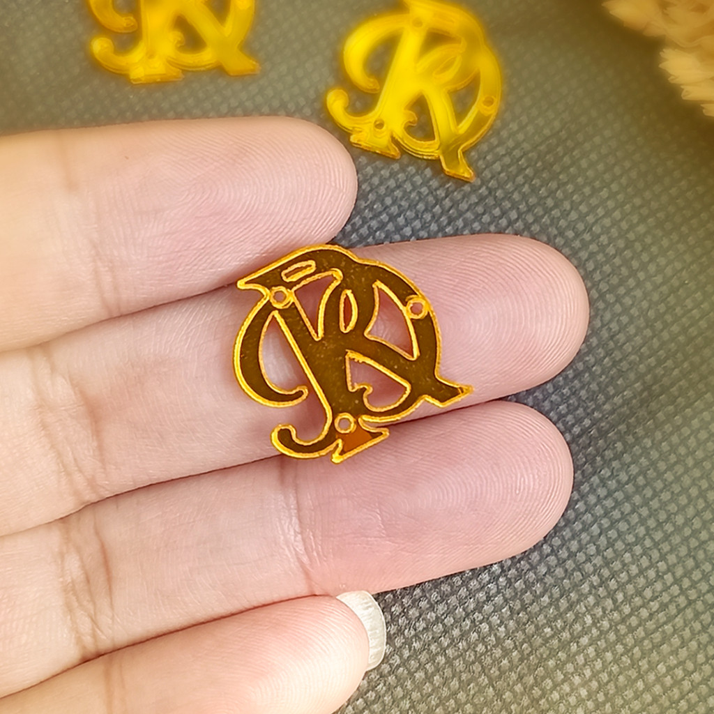 Label Akrilik Custom Huruf Logo Jilbab Hijab - Free Desain