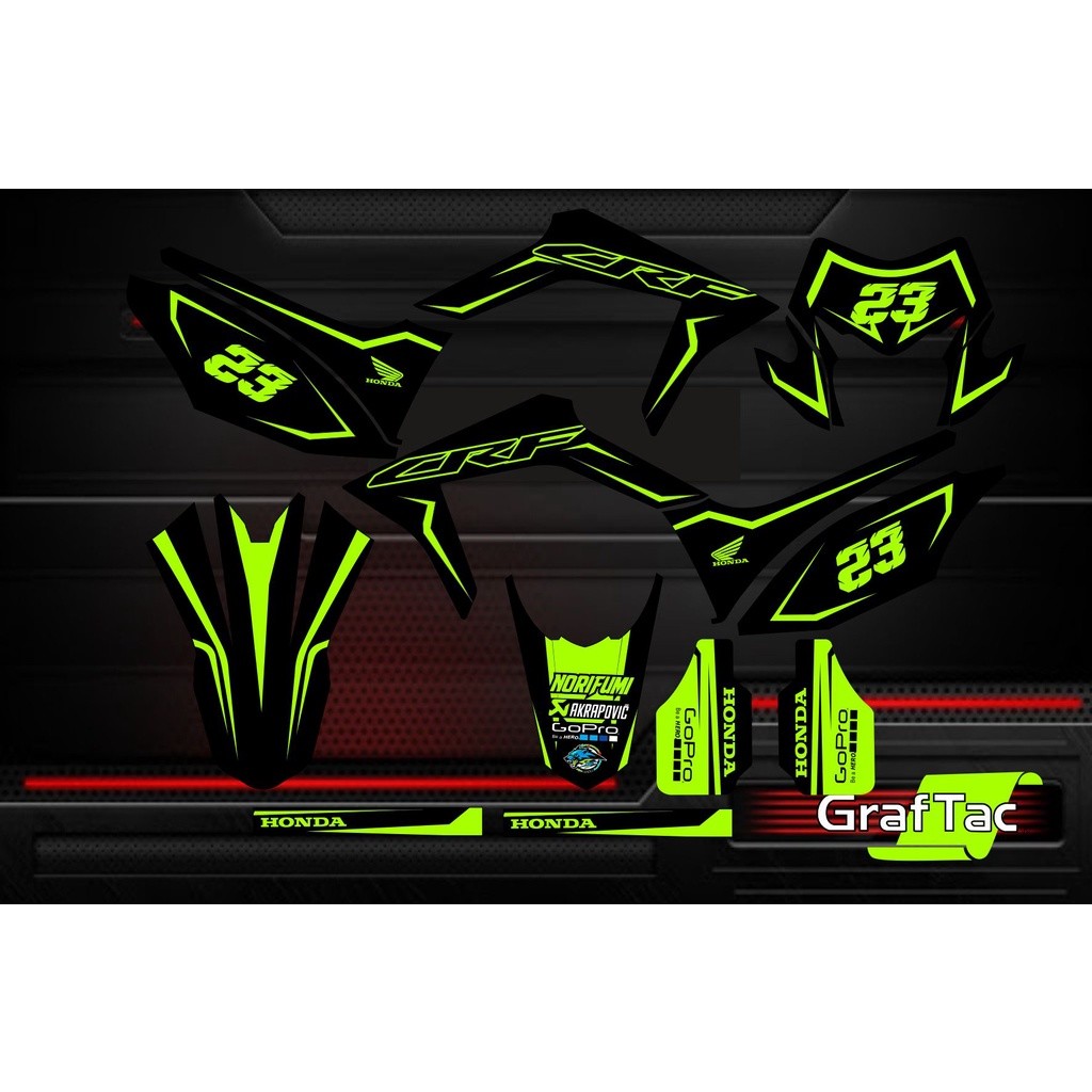 Stiker Striping Motor Decal Crf 150 l Full Body MOTIF KEREN -  Motor - Decal  Crf -  Motor Crf WARNA