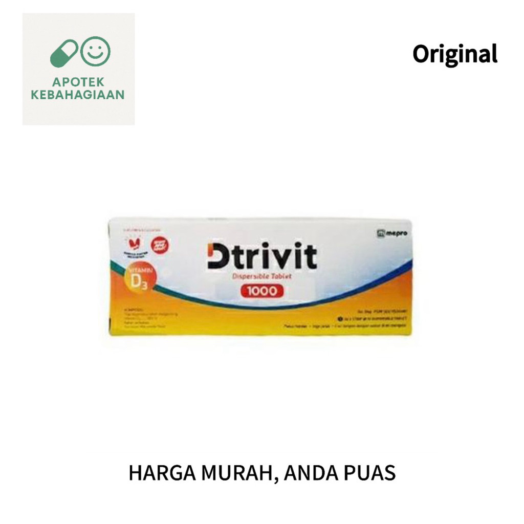 Dtrivit 1000 IU Box 30 Tablet