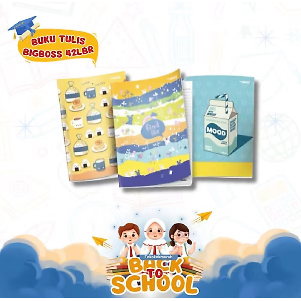 Buku Tulis Big Boss Panjang 42 Lembar Isi 6 Buku