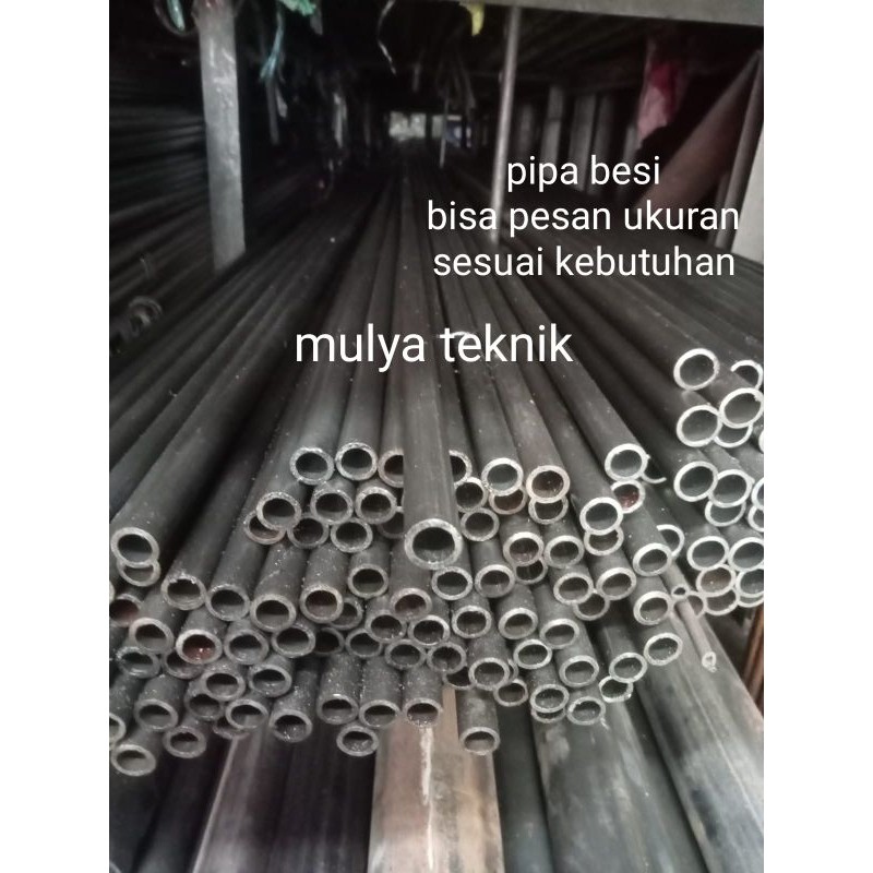 pipa besi/hollow besi jual pipa besi ukuran od 10 × id 6mm × tebal 2mm × panjang 6000mm/ 6 meter har