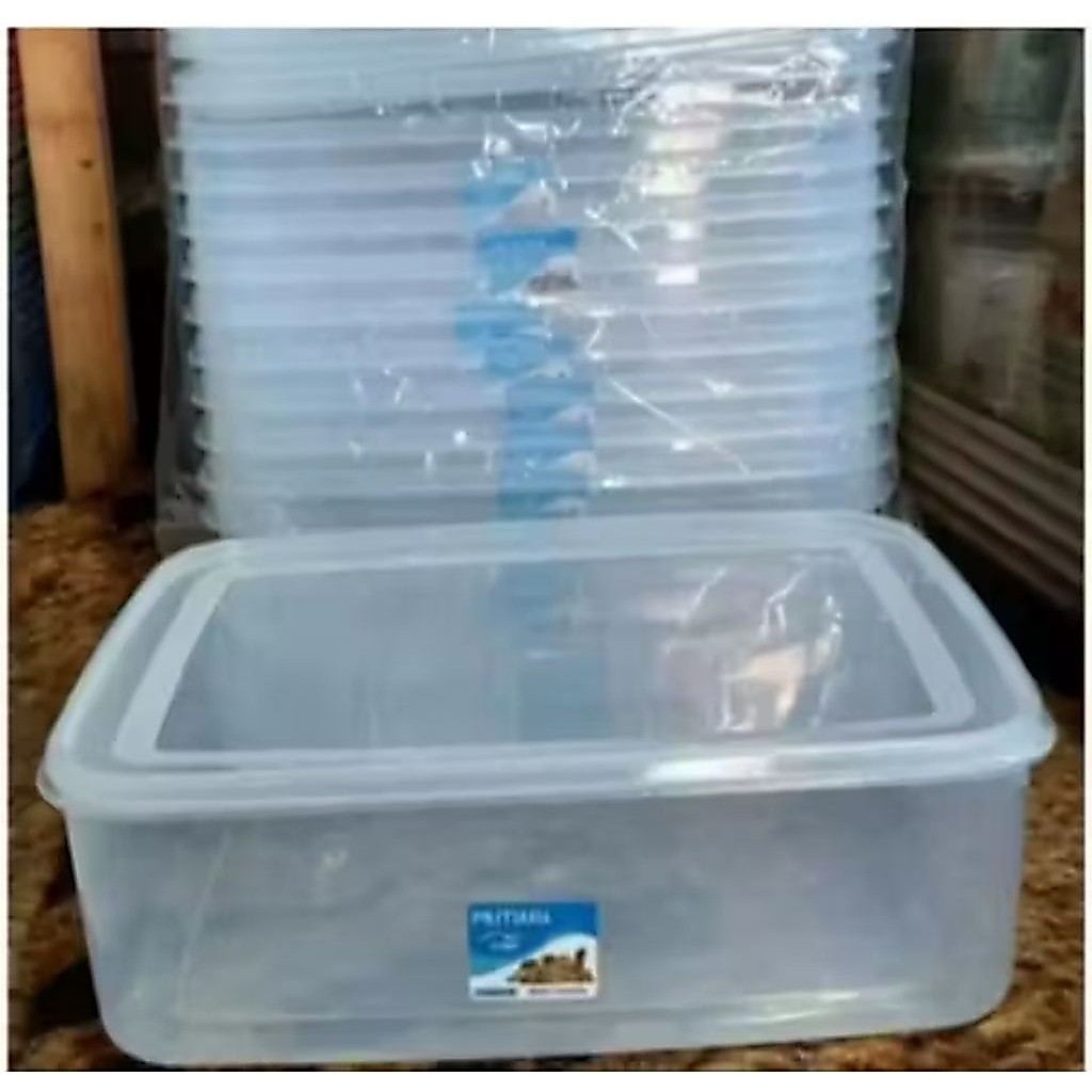 (6pcs) KMP kotak makanan bening 3500ml/KMP kotak Food preparation/Wadah makanan 3500ml/Kotak Donat/F