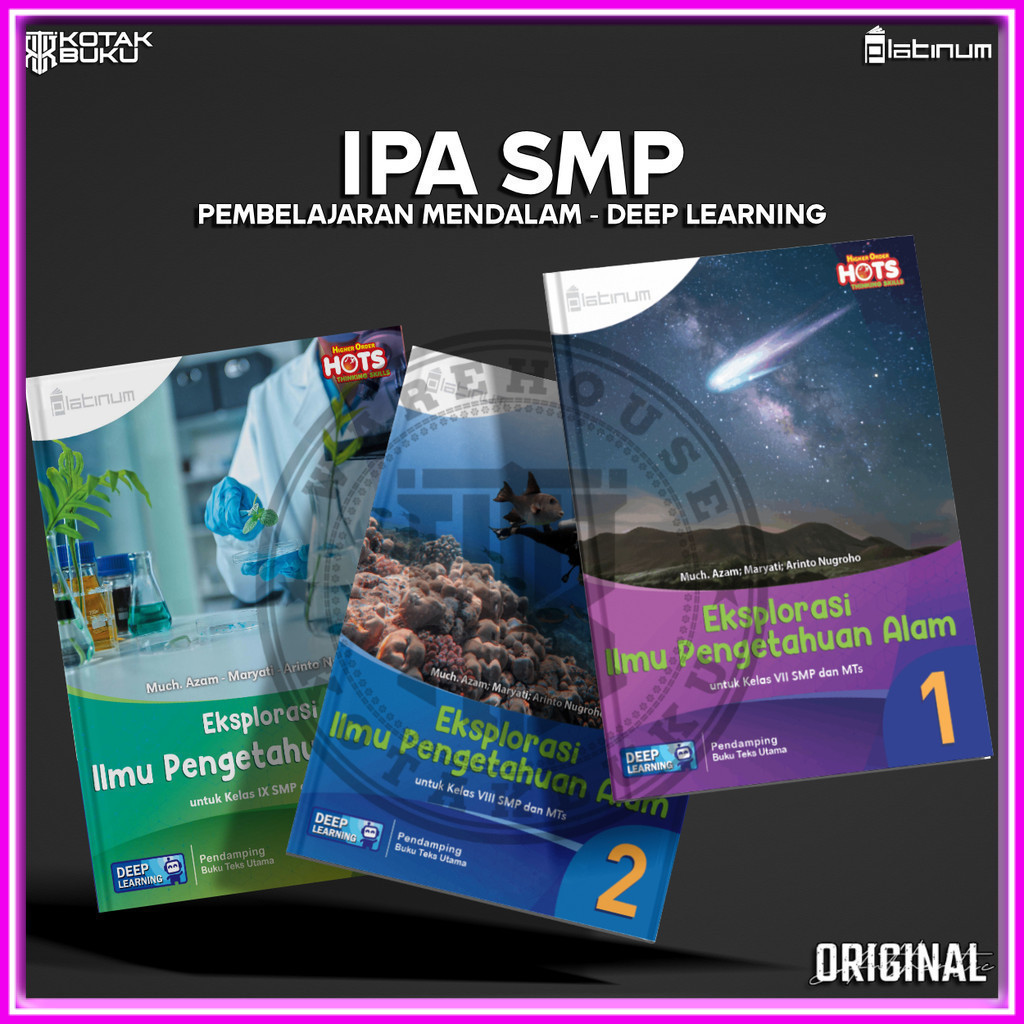 [ TS ] Buku IPA kelas 7 8 9 SMP Deep Learning / IPA SMP / Platinum