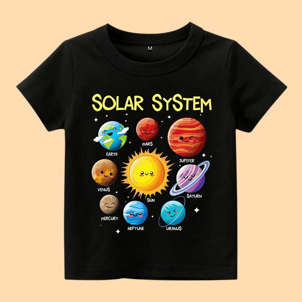 Baju Kaos Anak Solar System kaos tata surya anak