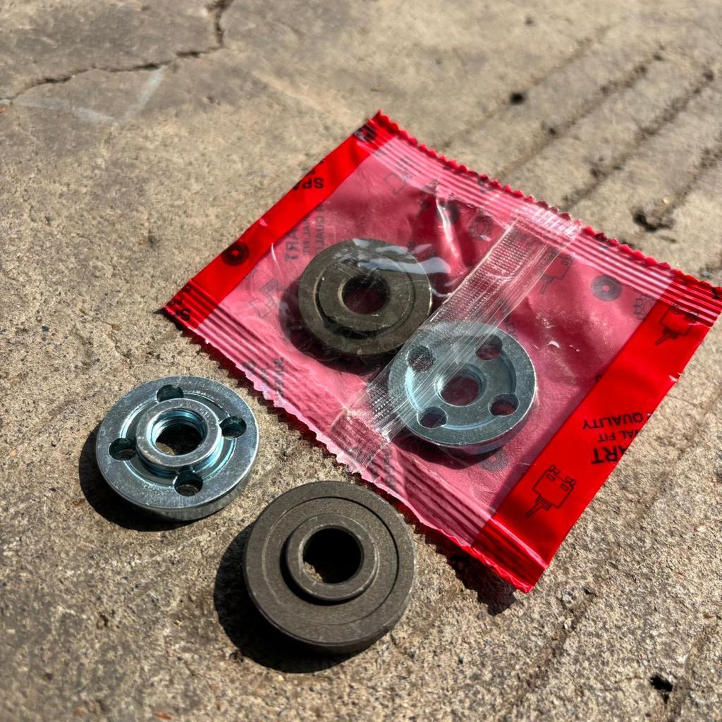 BAUT MUR Inner Outer Gerinda Baut Mata Gerinda Tangan 4" NRT-PRO Mur Flange Set Inner Outer Kunci Un