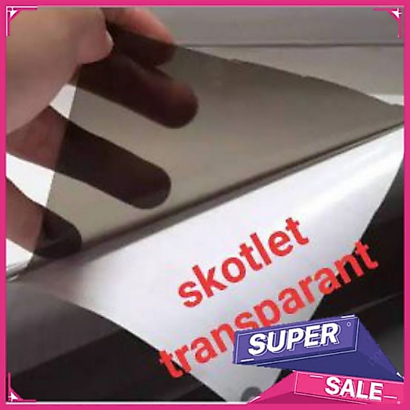 Stiker Skotlet Hitam Transparan Skotlet Motor Putih Transparan Skotlet Motor Hitam