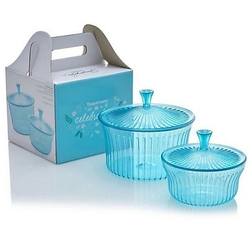 toples kue mewah tupperware  celebrate set (2)pcs
