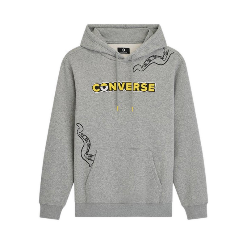 Converse Minions And Monsters Hoodie Men's Jacket - Vintage Grey Heather