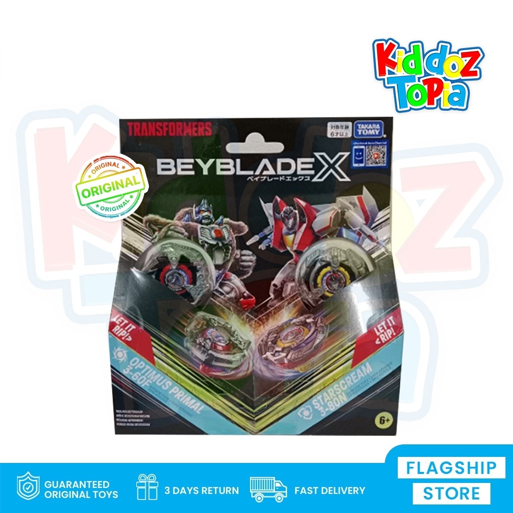 TAKARA TOMY Beyblade X S1 BXG37 BXG 37 Transformers Optimus PRIMAL vs Starscream 982487 GLC