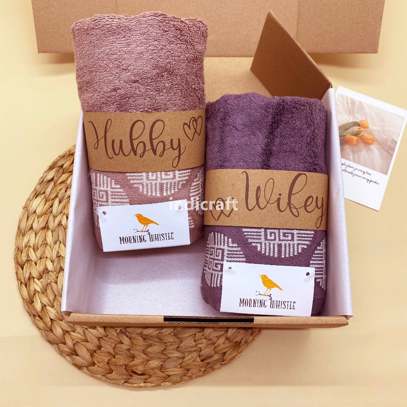 Kado Pernikahan Handuk Couple / Hampers Handuk Couple Seserahan / Kado Wedding Couple / Handuk Trave