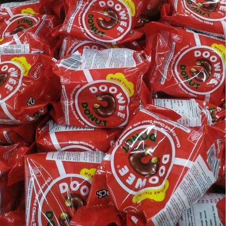 

2 bgkus x 2 bji DONAT Doowee pcs Coklat