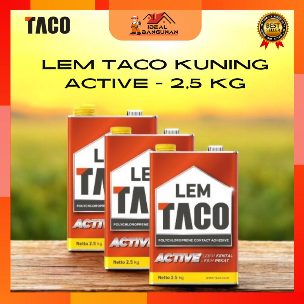 LEM TACO KUNING ACTIVE-2,5 KG | LEM TACO KUNING | LEM TACO | LEM KUNING