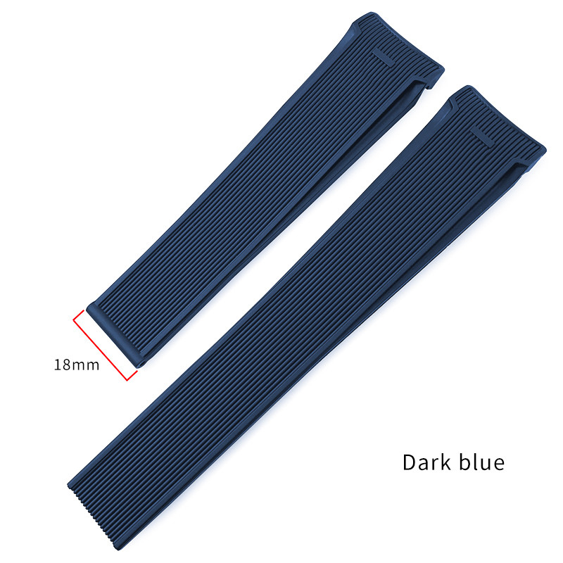 High Quality Natural Rubber Watchband 20mm 22mm Fit for TAG Watch Heuer Aquaracer 300 500 ving Strap