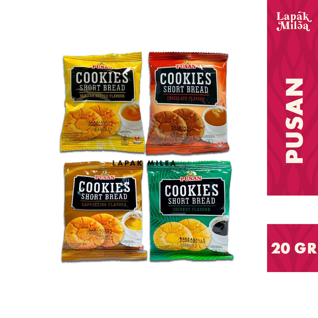

Pusan Cookies ShortBread 1 Box isi 20 pc