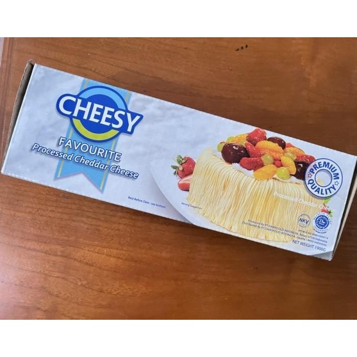 

HOT PRODUK Cheesy Favourite Processed Cheddar Cheese Keju Cheddar Olahan 480gr