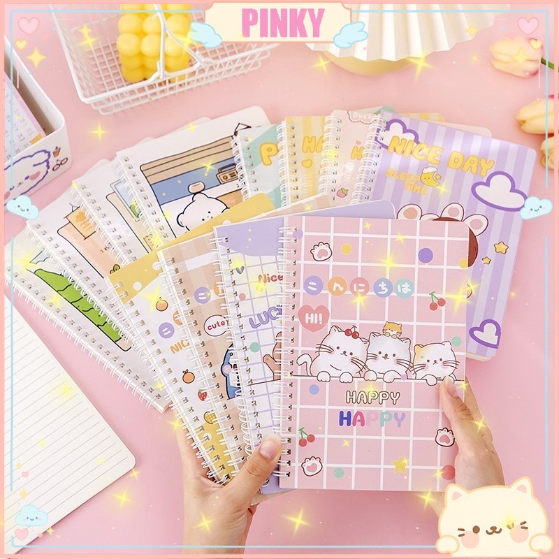 

1 PCS & 4 PCS BUKU LABUBU TULIS RING MOTIF A5 / BUKU CATATAN UKURAN A5 TERMURAH BELI 4 LEBIH MURAH