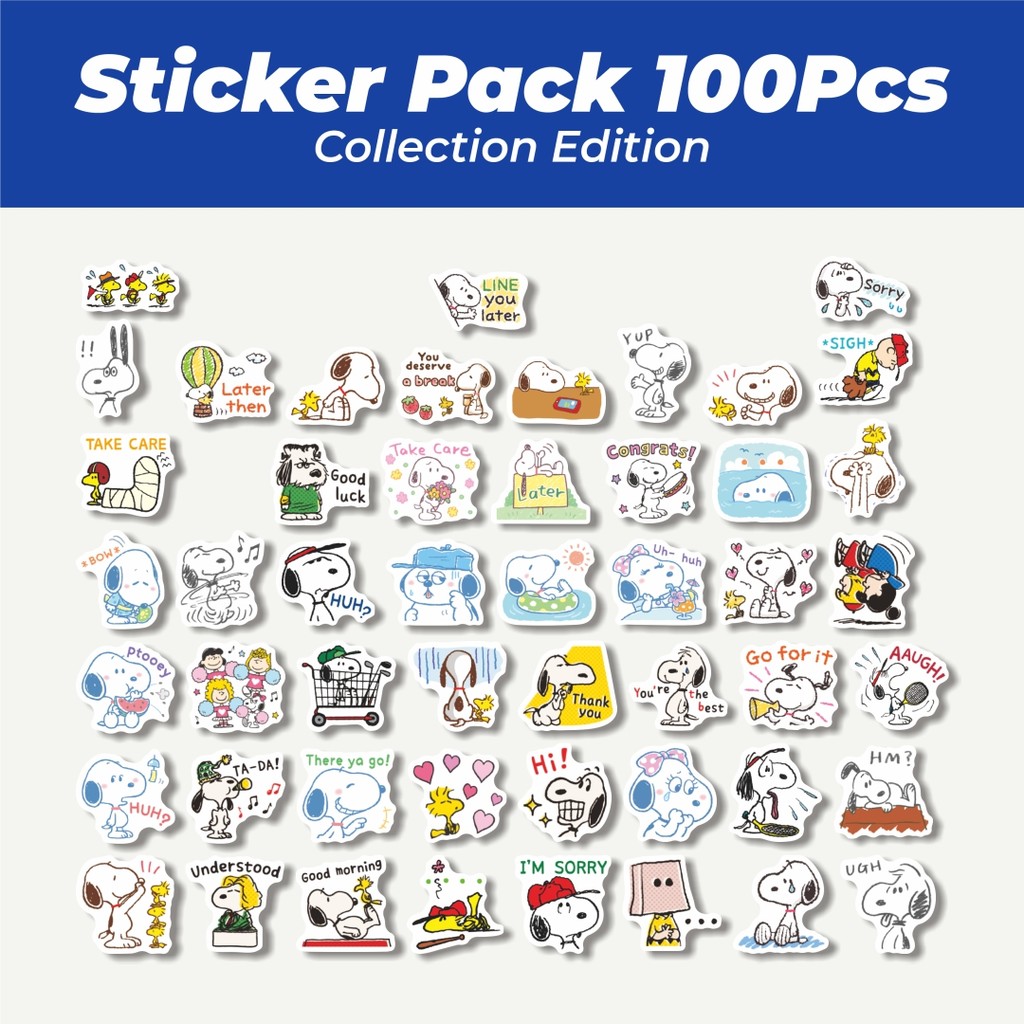 

Hot Stiker Kartun Snoopy V28 Lucu Anti Air Stikers Berperekat Waterproof Sticker Decal Buat Motor Helm Buku Journal Koper Casing HP Laptop Botol Minum