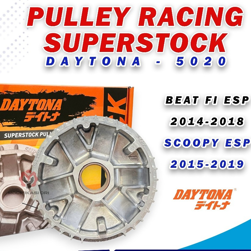 RUMAH ROLLER DAYTONA-BUBUT DRAJAT + KERUK JALUR ROLLER  Pulley Daytona BEAT FI ESP K44 Rumah Roller 