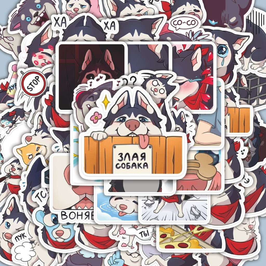 

100PCS Lucu Stiker Funny Karakter Luck The Husk Stiker Aesthetic Stiker Anti Air Stikers Berperekat Waterproof sticker decal buat Motor Helm Buku Journal Koper Casing HP Laptop Botol Minum Hadiah anak