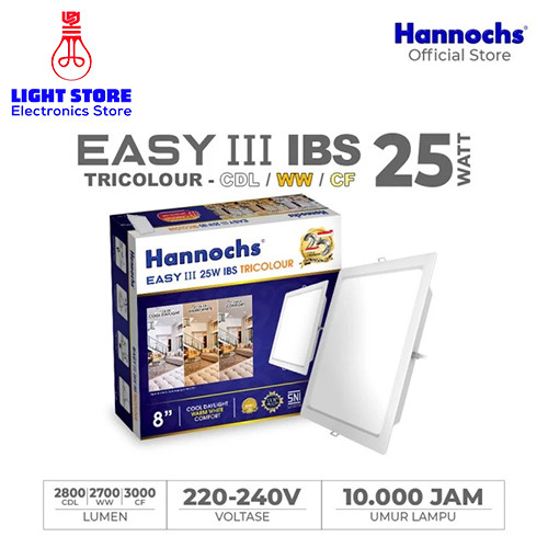 HANNOCHS  EASY III IBS 25 WATT TRICOLOUR Lampu Downlight Inbow