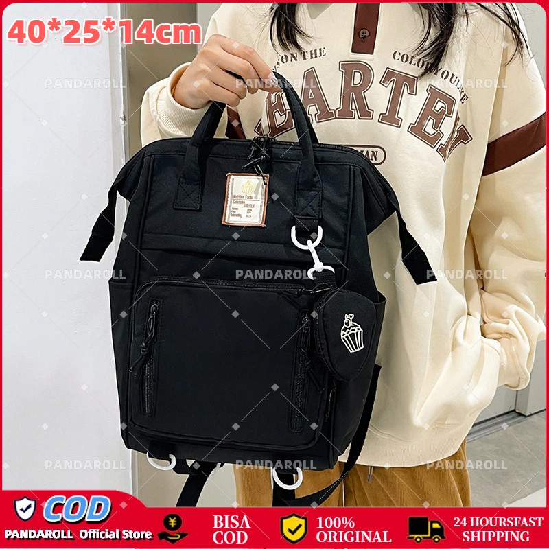 Fashion Tas ransel Korea sma wanita korea waterproof laptop backpack multifungsi Jepang retro