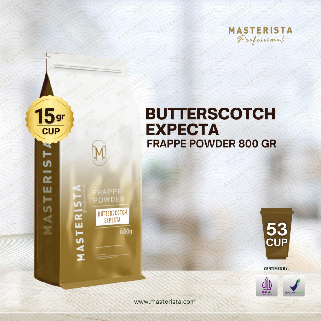 

Masterista Bubuk Minuman Butterscotch 800gr