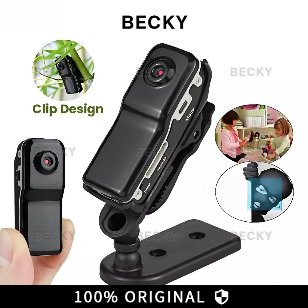 BECKY Camera HDVR mini MD80 Mini kamera smart Kamera Pengintai Digital Spy Kamera Video Foto Voice R
