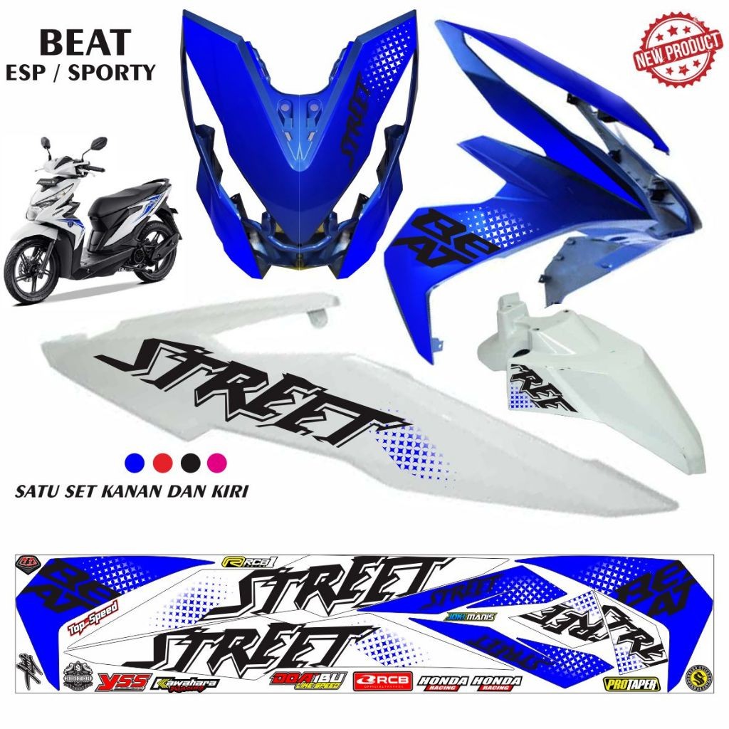 

STIKER POLET MOTOR HONDA ALL NEW BEAT ESP / BEAT SPORTY / STRIPING BEAT STREET STICKER TERLARIS